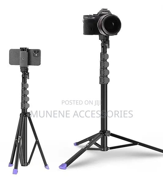 1.6m Tripod Stand With Mobile Phone Holder Heavy Duty For Camera Light
