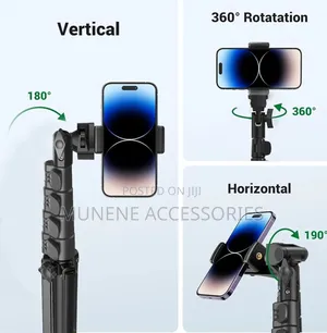 1.6m Tripod Stand With Mobile Phone Holder Heavy Duty For Camera Light