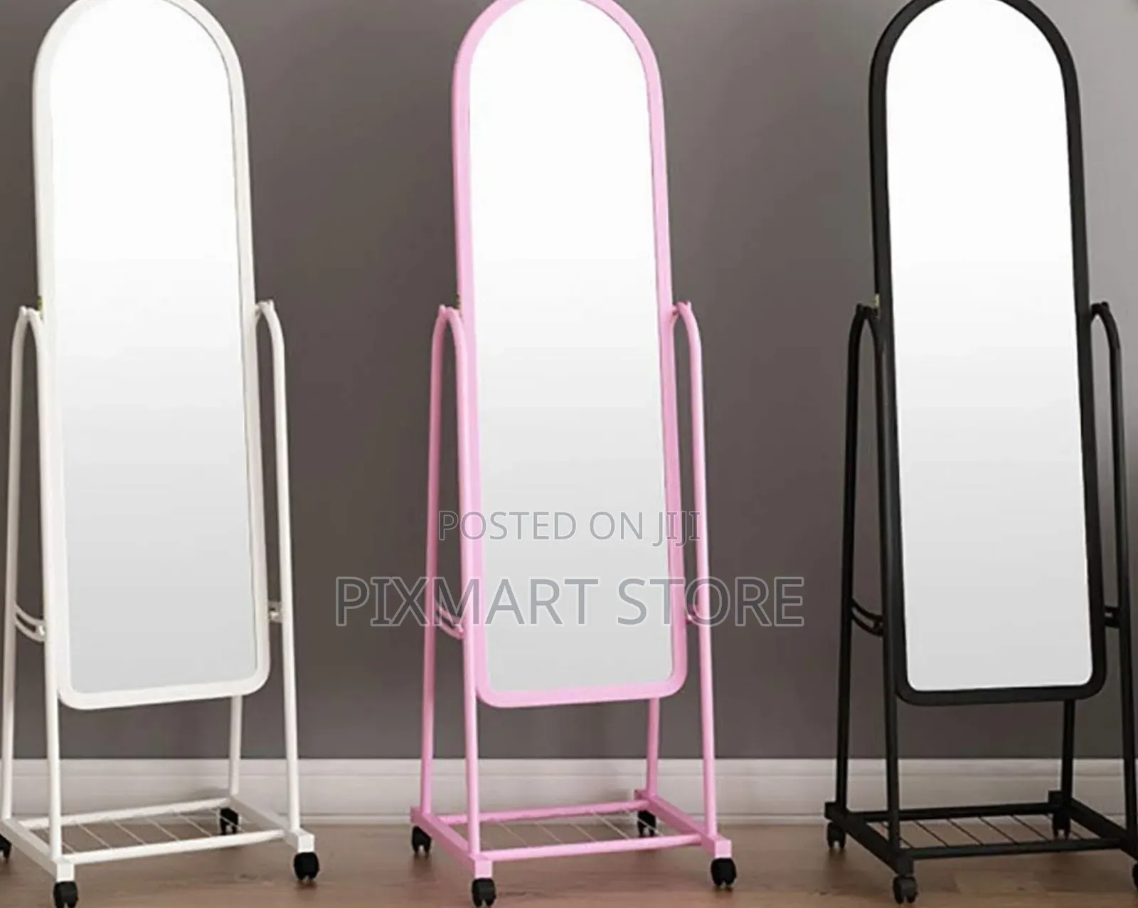 Full Length Dressing Mirror With Shoe Rack Wheels