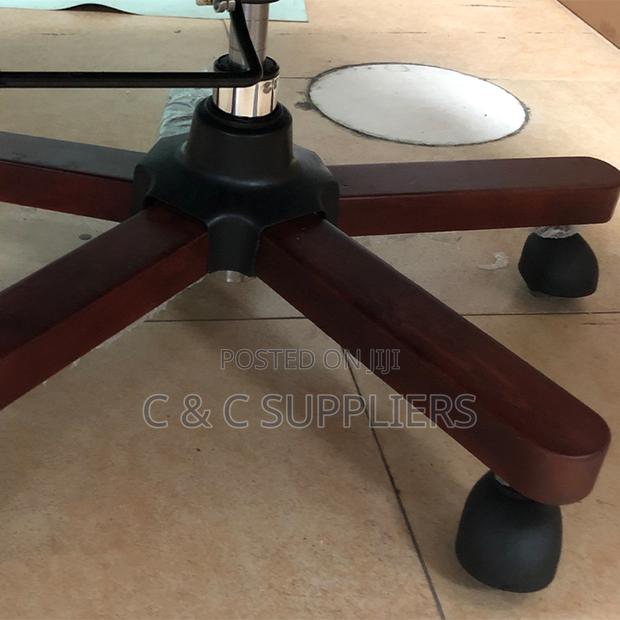 Solid Wood Arm Swivel Boss Desk Chair - thumbnail 7