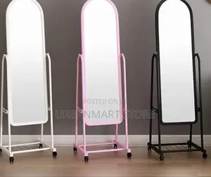 Full Length Dressing Mirror With Shoe Rack Wheels