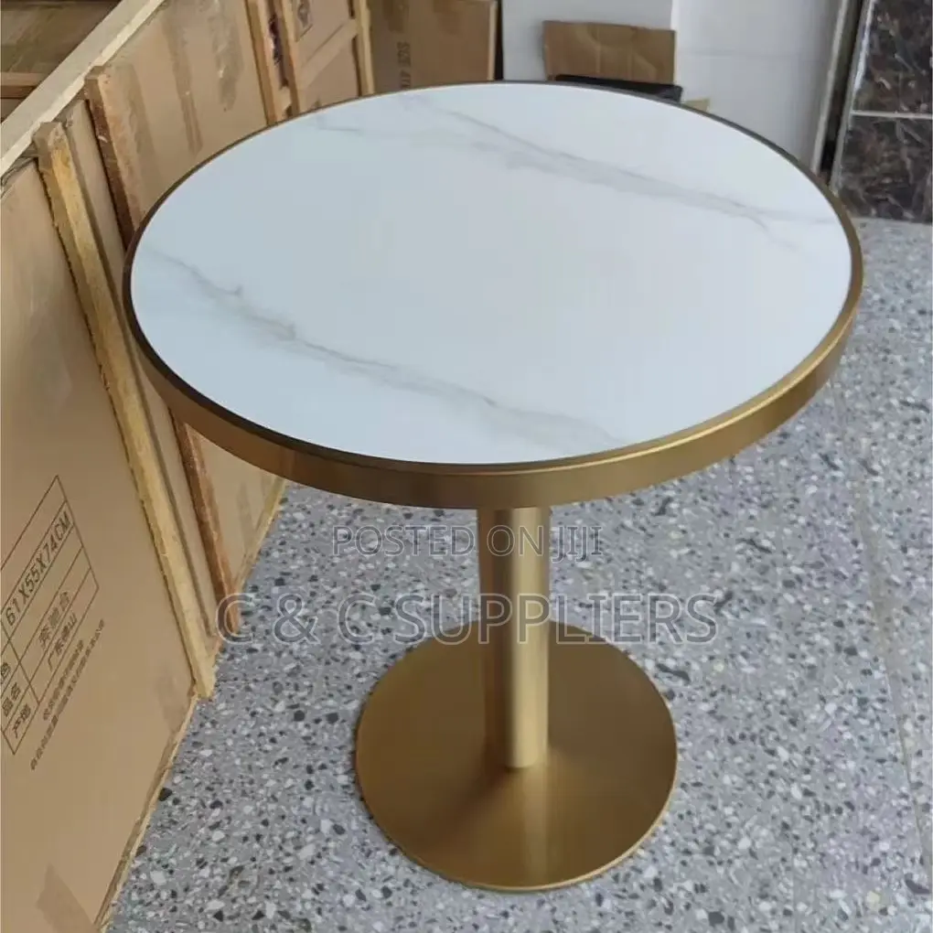 Modern Round Marble Dining Table.