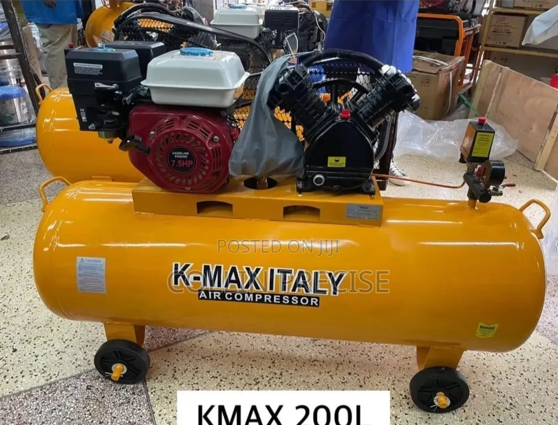 K-Max 200l Petrol 7.5hp 2 Piston Air Compressor