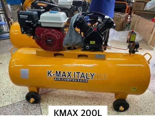 K-Max 200l Petrol 7.5hp 2 Piston Air Compressor - thumbnail 2