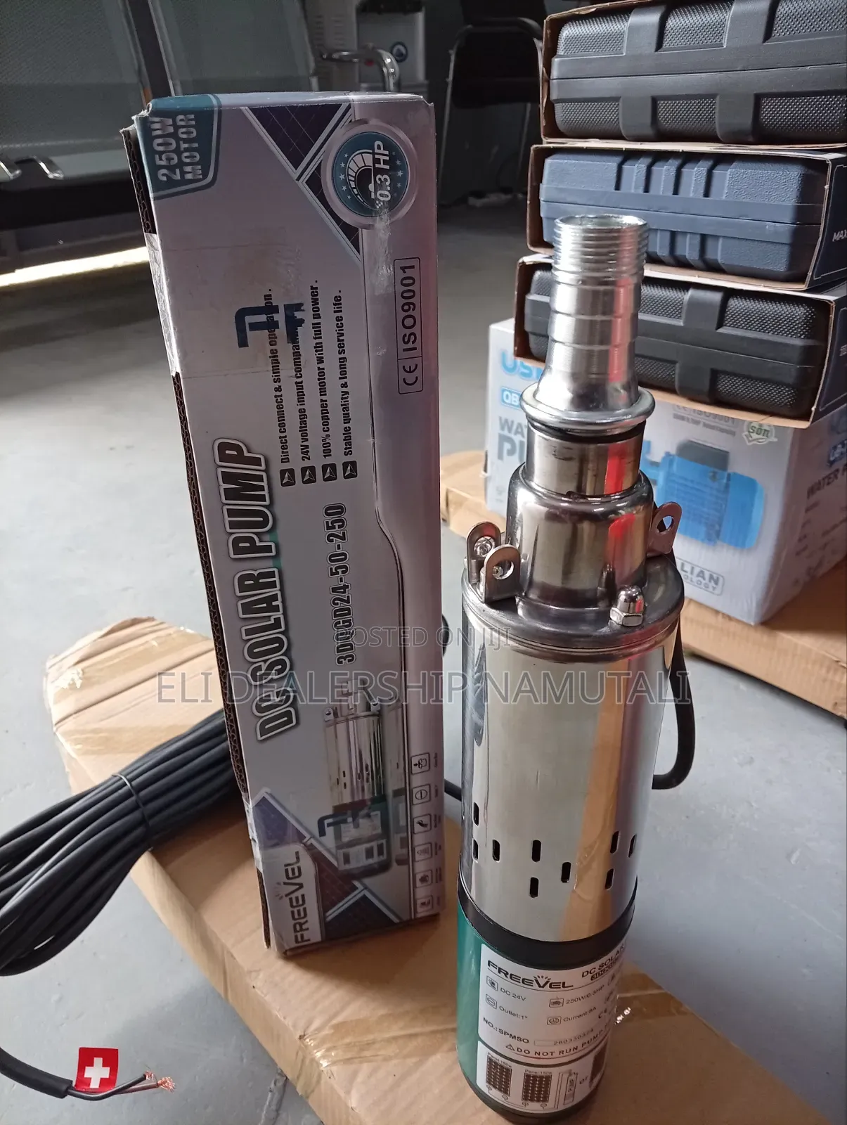 Freevel 24v Solar Deep Well Water Pump/Quiet,Durables Low Maintenance