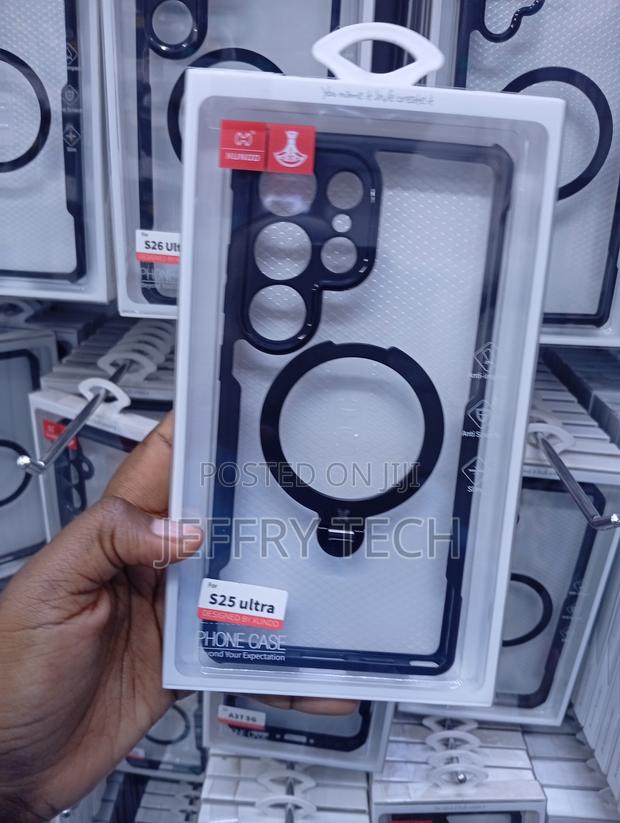 Samsung Galaxy S25 Ultra, Multi-Functional Magnetic Metal Ring Case