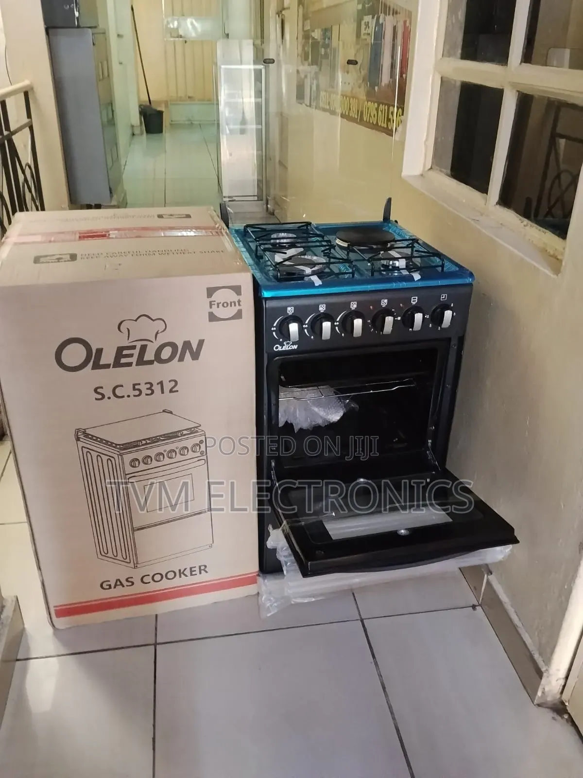 Olelon 50x55cm Coooker 3g+ 1 Electric Oven Grill Auto Ignition