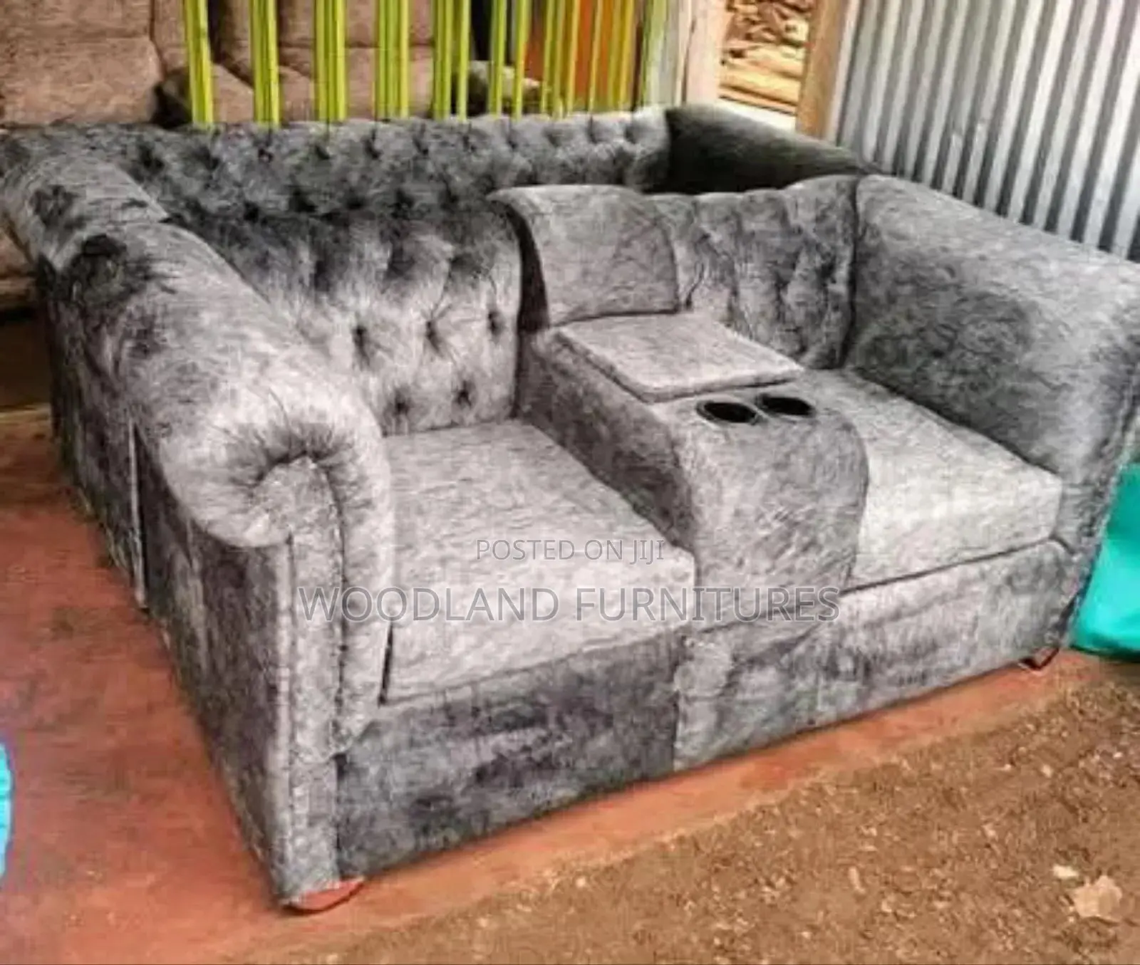 Grey 2 Seater