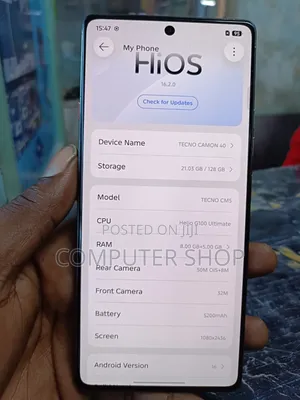 Tecno Camon 40 128 GB Black