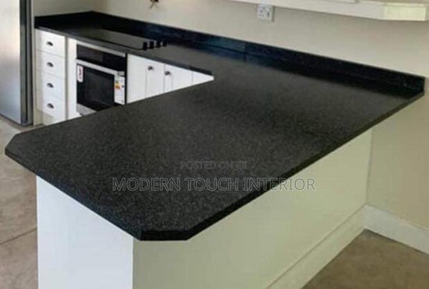 Kenya Black Granite Slab 8 by 2 Feet