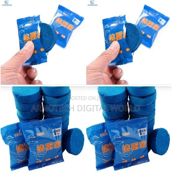 10pcs Bubble Blue Tablets Toilet Cleaner