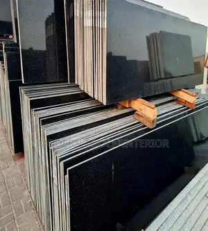 Kenyan Black Granite Slabs