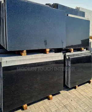 Kenyan Black Granite Slabs