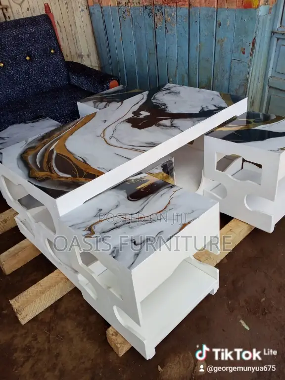 White Coffee Tables Set