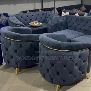 Blue 6 Seater Sofa Set