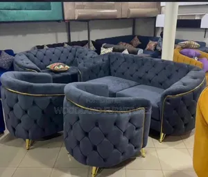 Blue 6 Seater Sofa Set
