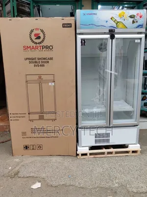 Smartpro Side By Side Upright Showcase Double Door Fridge