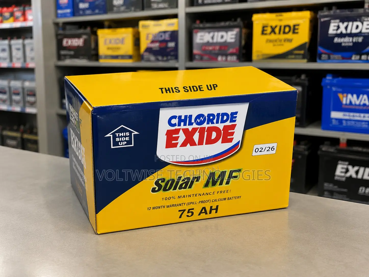 Chloride Exide Solar Mf 75ah Battery
