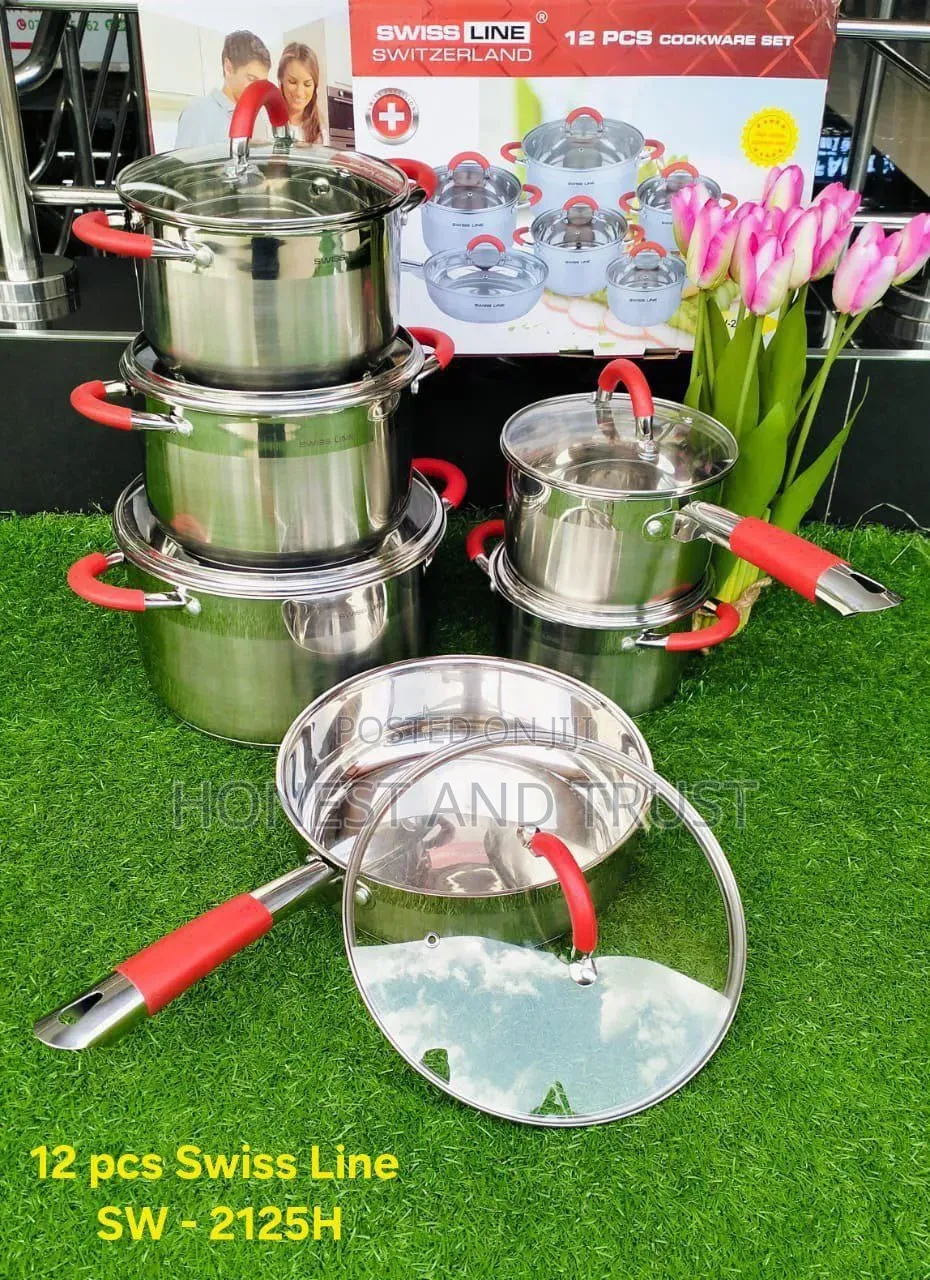 Signature 12pcs Induction Base Stainless Steel Cookware Set