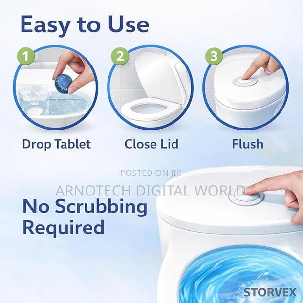 10pcs Bubble Blue Tablets Toilet Cleaner - thumbnail 2