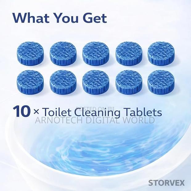 10pcs Bubble Blue Tablets Toilet Cleaner - thumbnail 3