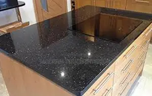 8*2 Feet Kenya Black Granite= Kitchen Countertops