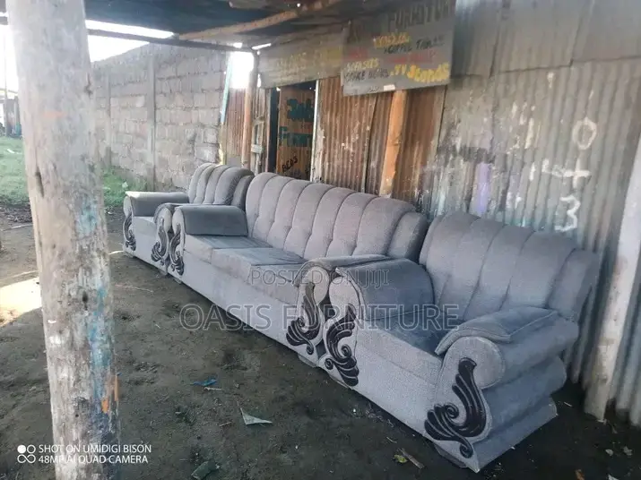 Silver Grey 7 Seater Sofaset