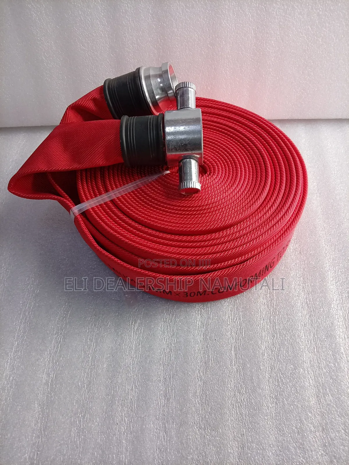2.5" X 30m Heavy Duty Fire Hose With Metal Couplings