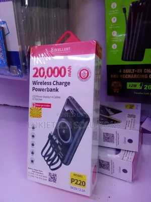Excellent Powerbank 20000mah 4 Attached Cables, Legendary Performance