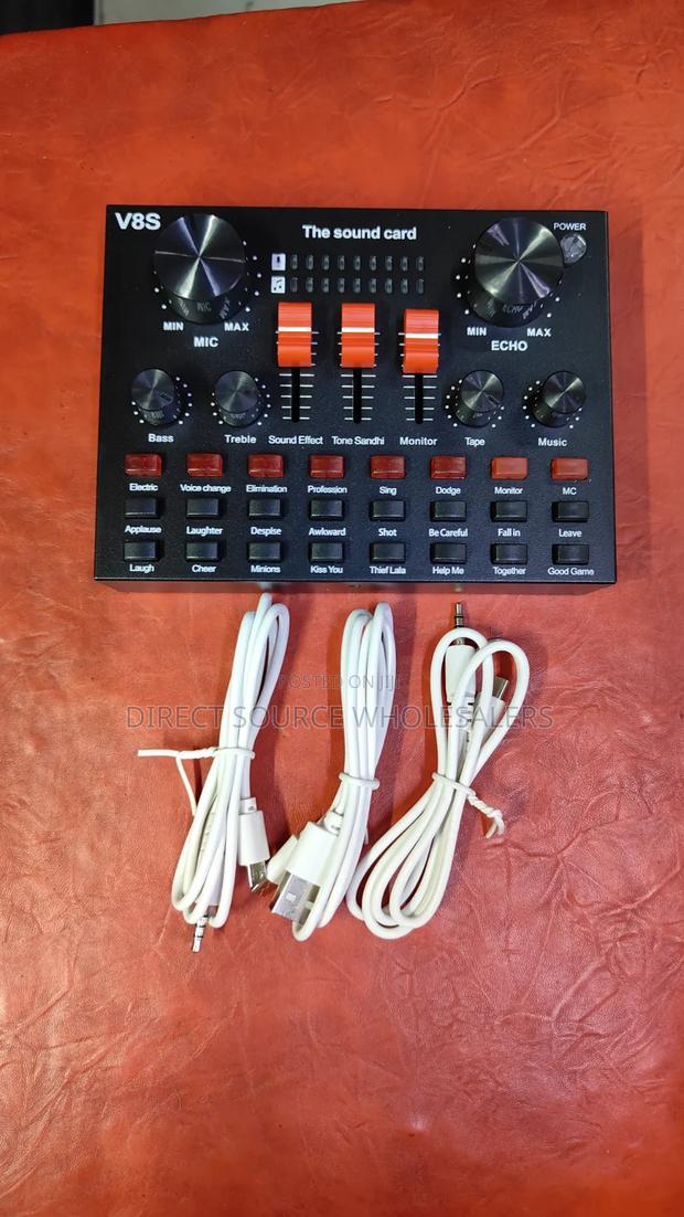 V8sk Sound Card With Bluetooth – Recording Streaming Audio Interface
