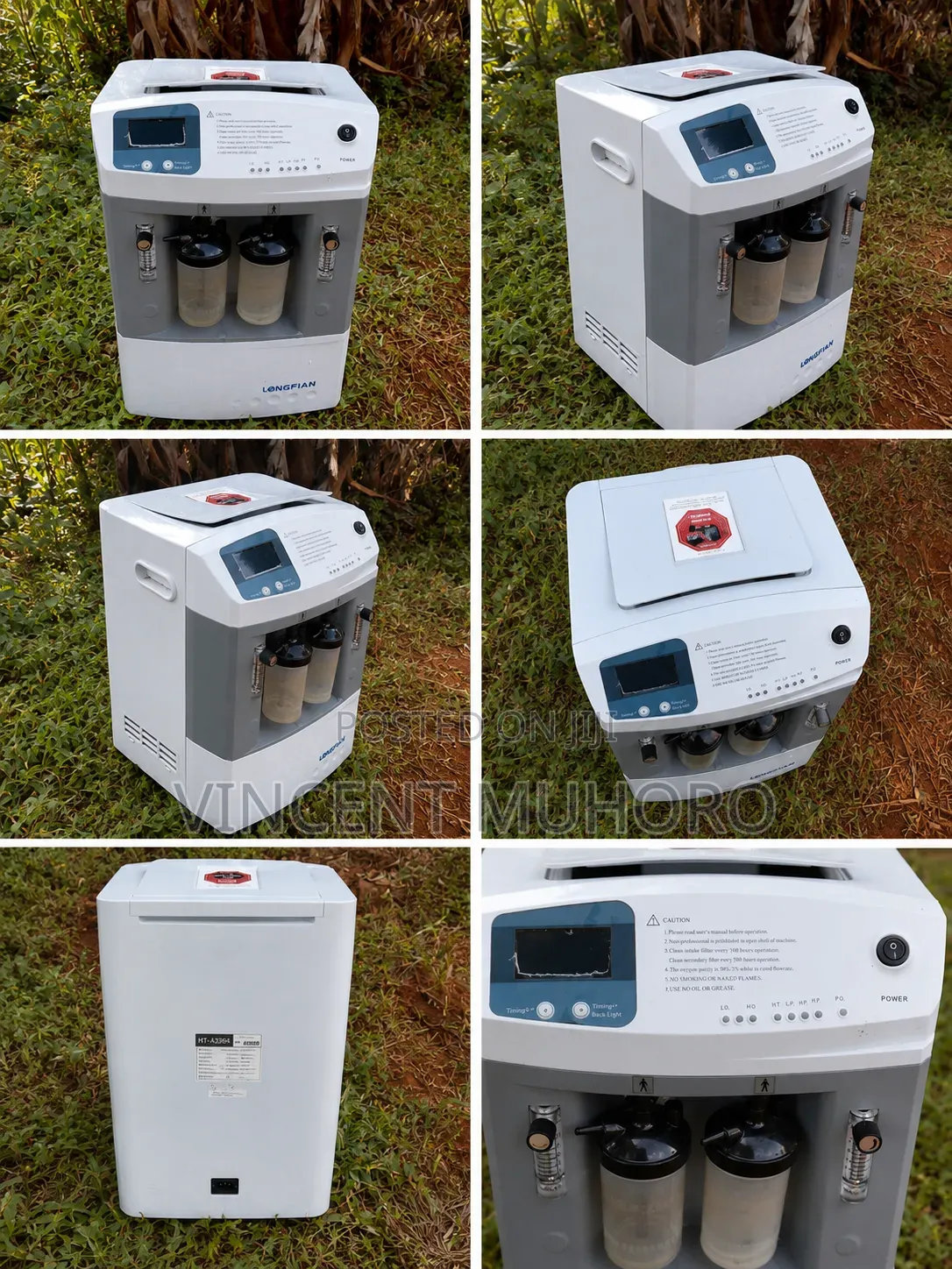 Longfian Jay-10 Dual Flow Oxygen Concentrator (10l)