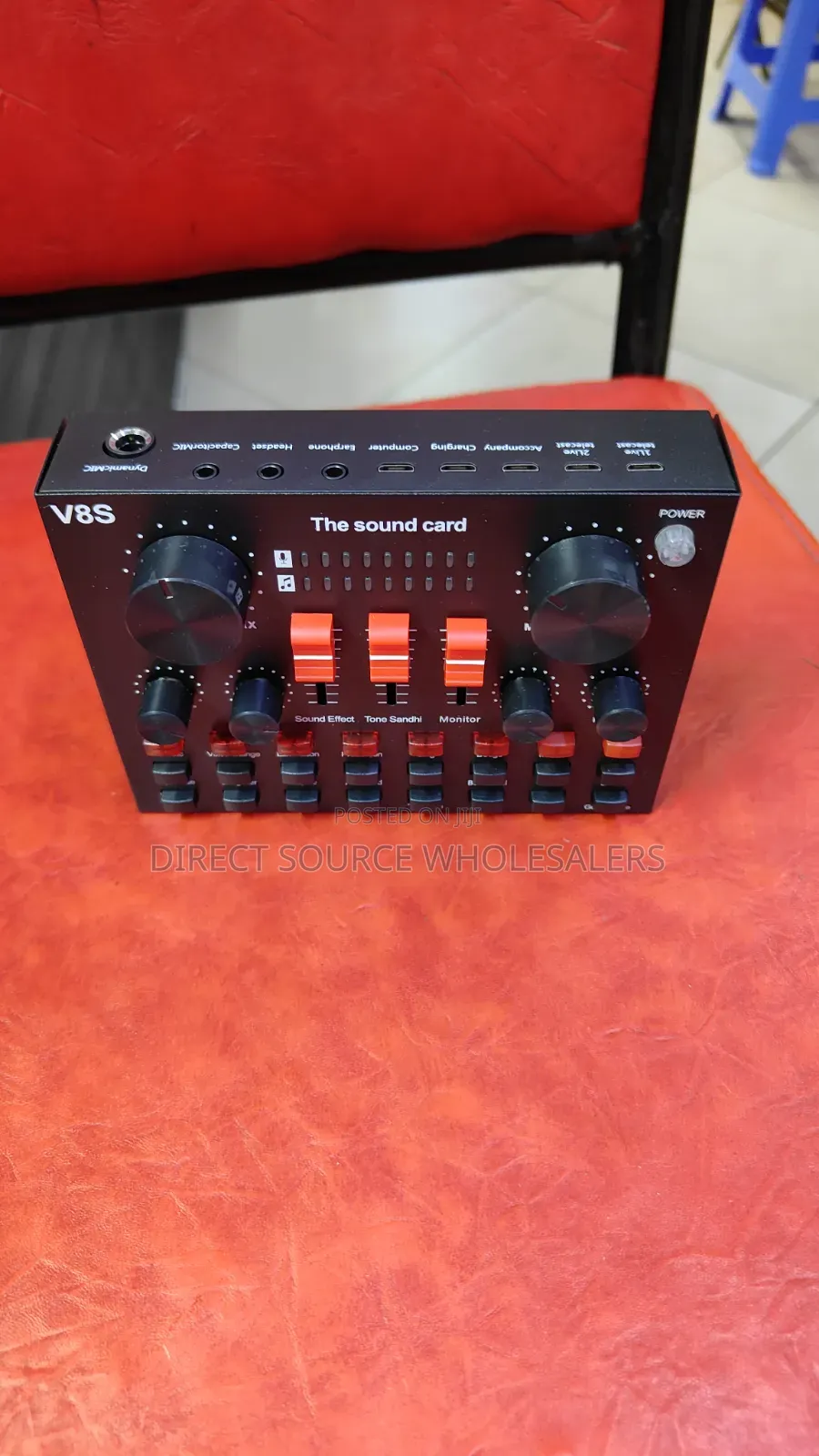 V8sk Usb/Bluetooth Sound Card for Youtube, Tiktok Facebook Live