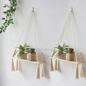 Macrame Wall Hanging Shelf by-Elk