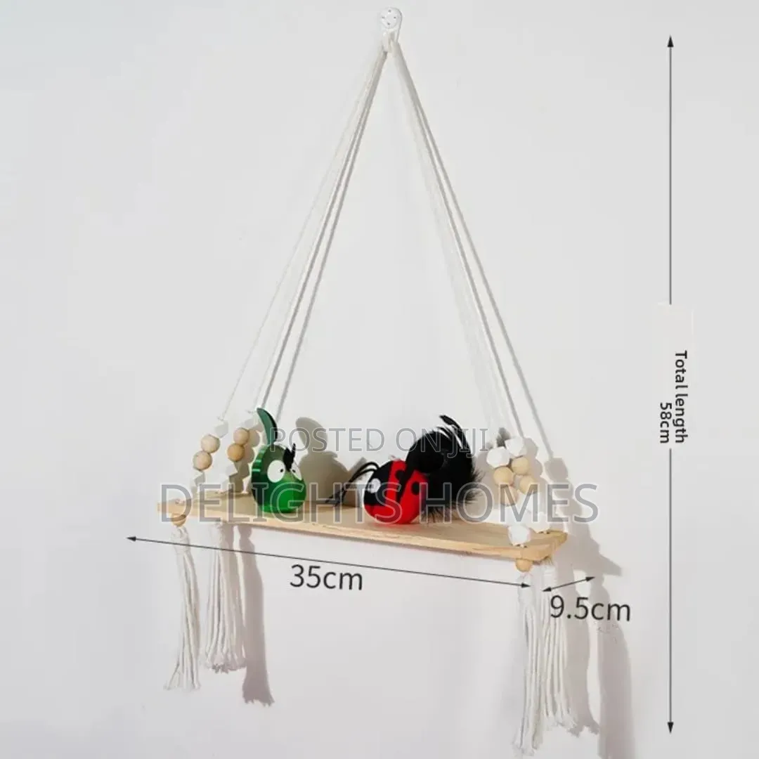 Macrame Wall Hanging Shelf by-Elk