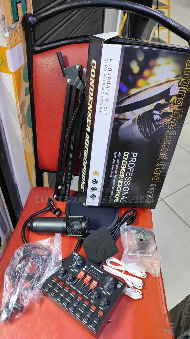 Bm800 Podcast Microphone V8sk Sound Card – Ideal for Youtube, Tiktok