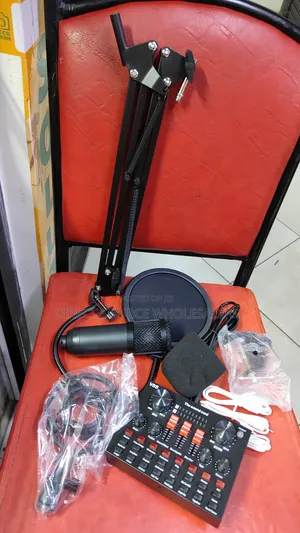 Professional Recording Kit – Bm800 Condenser Mic With V8sk Sound Card