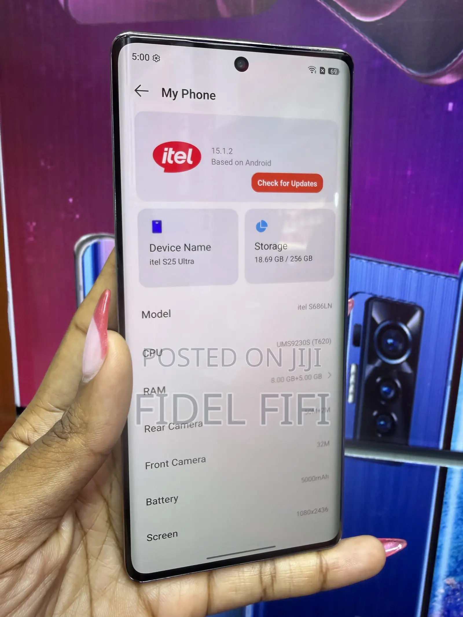 Itel S25 Ultra 256 GB Purple