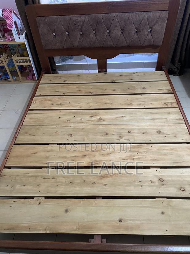 Hardwood Bed for Sale 5x6 in Good Condition - thumbnail 2