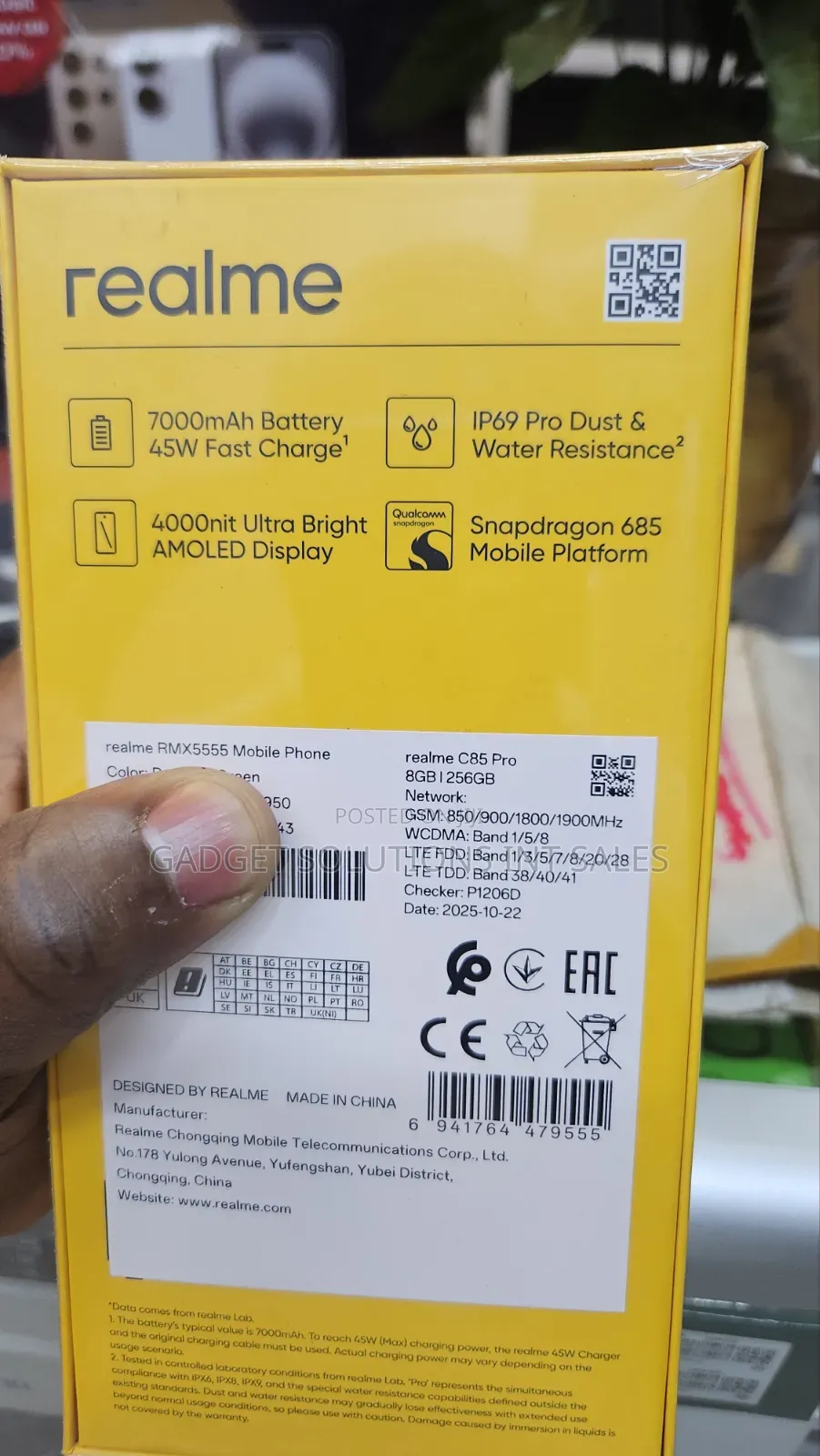 New Realme C85 Pro 256 GB Black