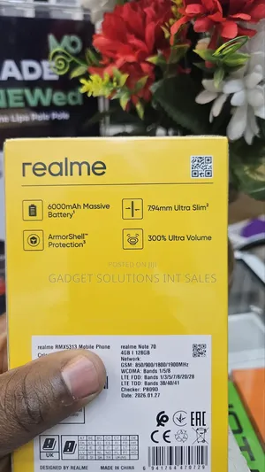 New Realme Note 70T 128 GB Black