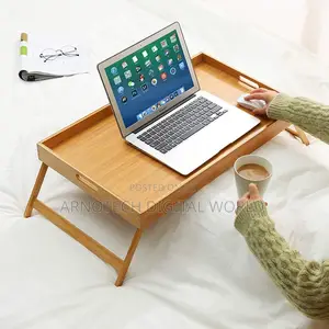 Breakfast In Bed Foldable Bamboo Tray