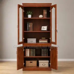2-Swing Door Mahogany Filling Cabinet.