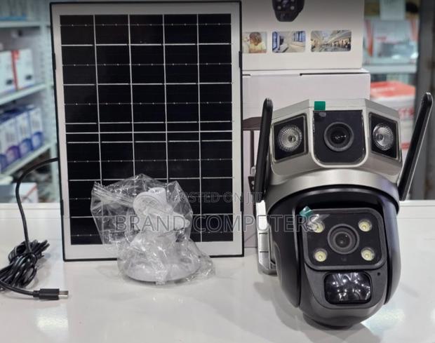Solar 4g Simcard CCTV Camera With Dual Lens Security CCTV + Audio