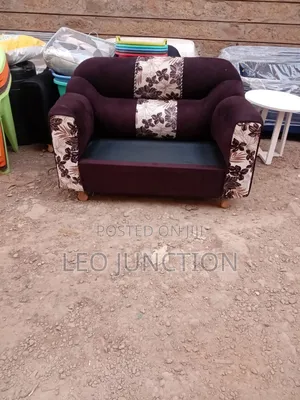 Maroon Two Seater Sofa