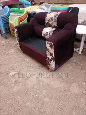 Maroon Two Seater Sofa