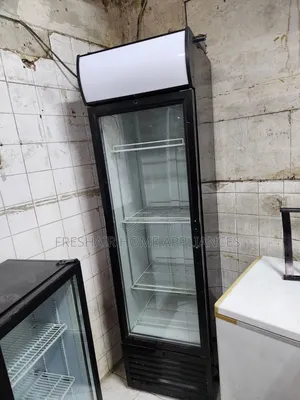 Black Tall Specious Refrigerator/ Display