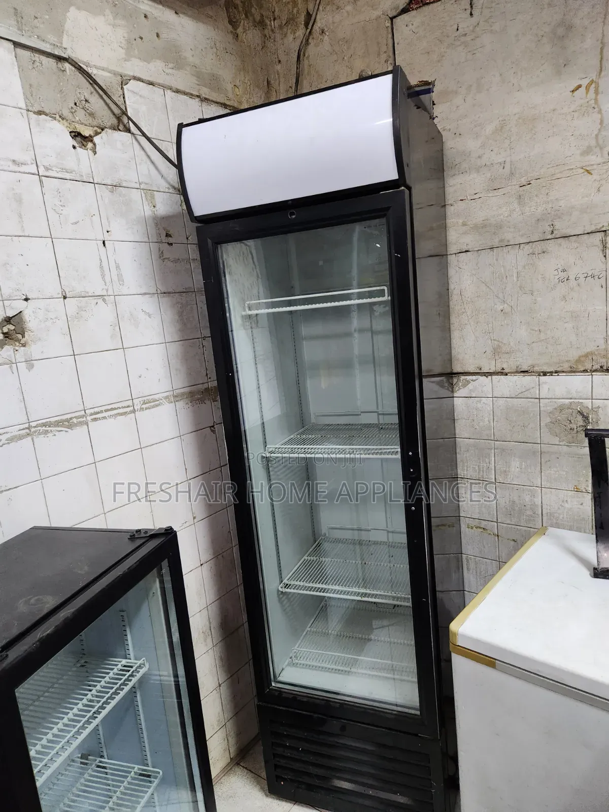 Black Tall Specious Refrigerator/ Display