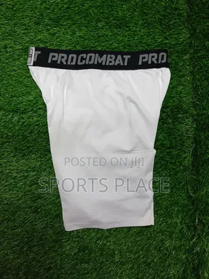 White Sports Compression Base Layer Shorts