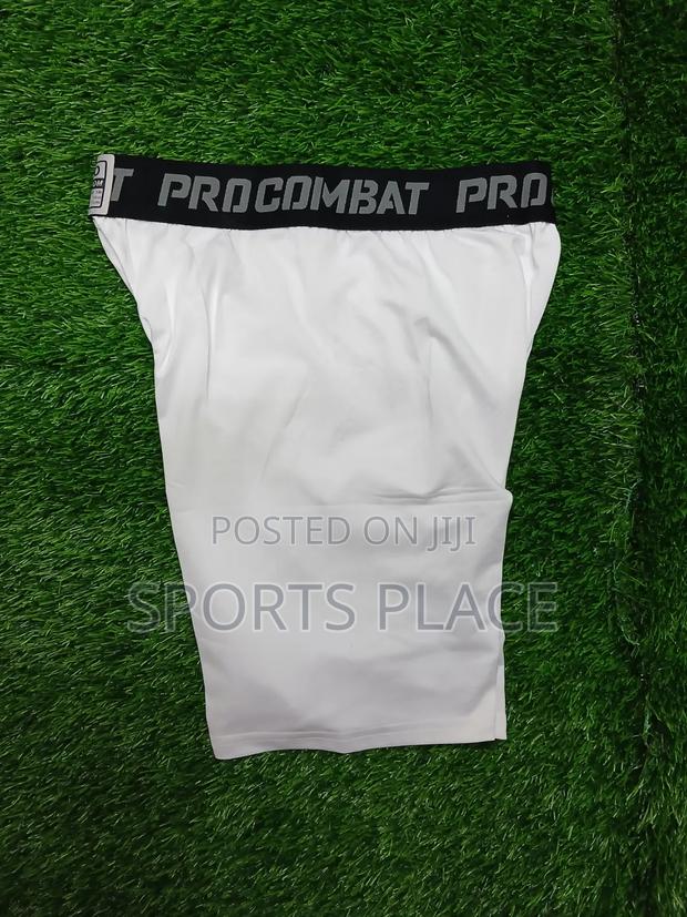 White Sports Compression Base Layer Shorts - thumbnail 2
