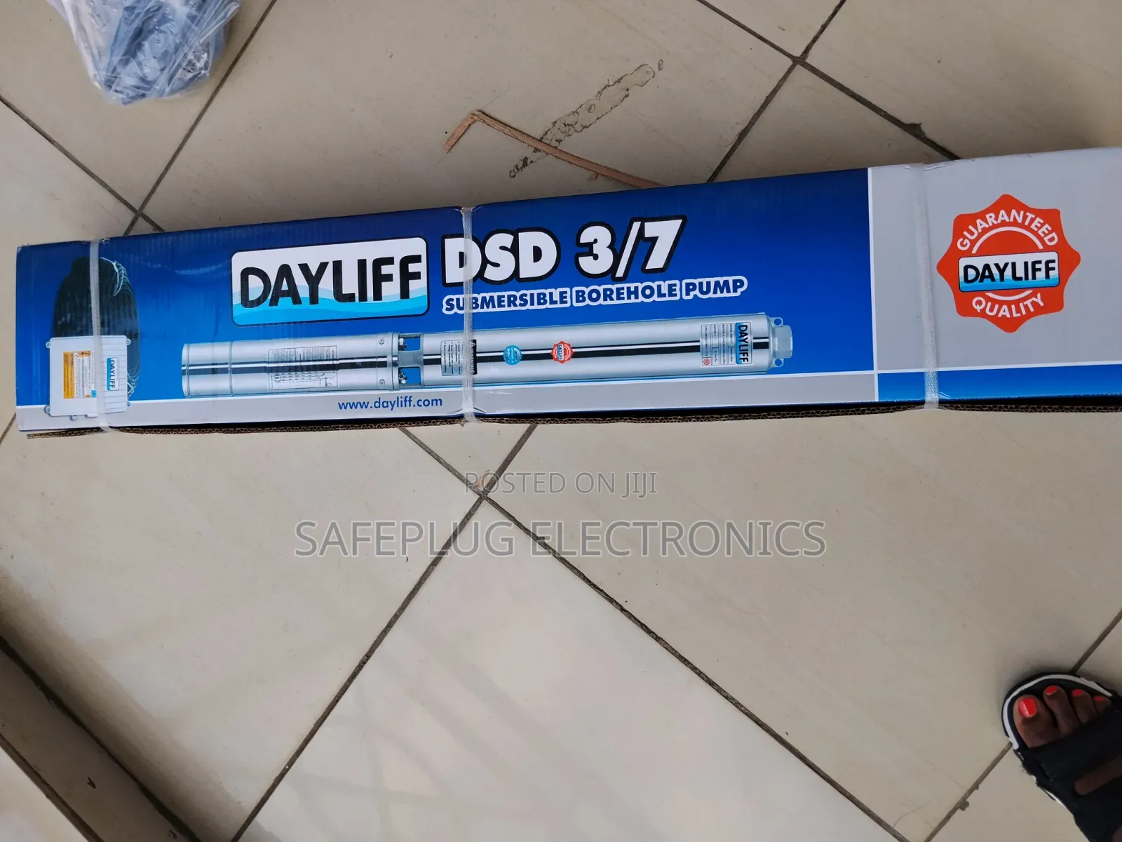 Dayliff DSD 3/7 Submersible Pump – 0.5hp Stainless Steel Well Pump